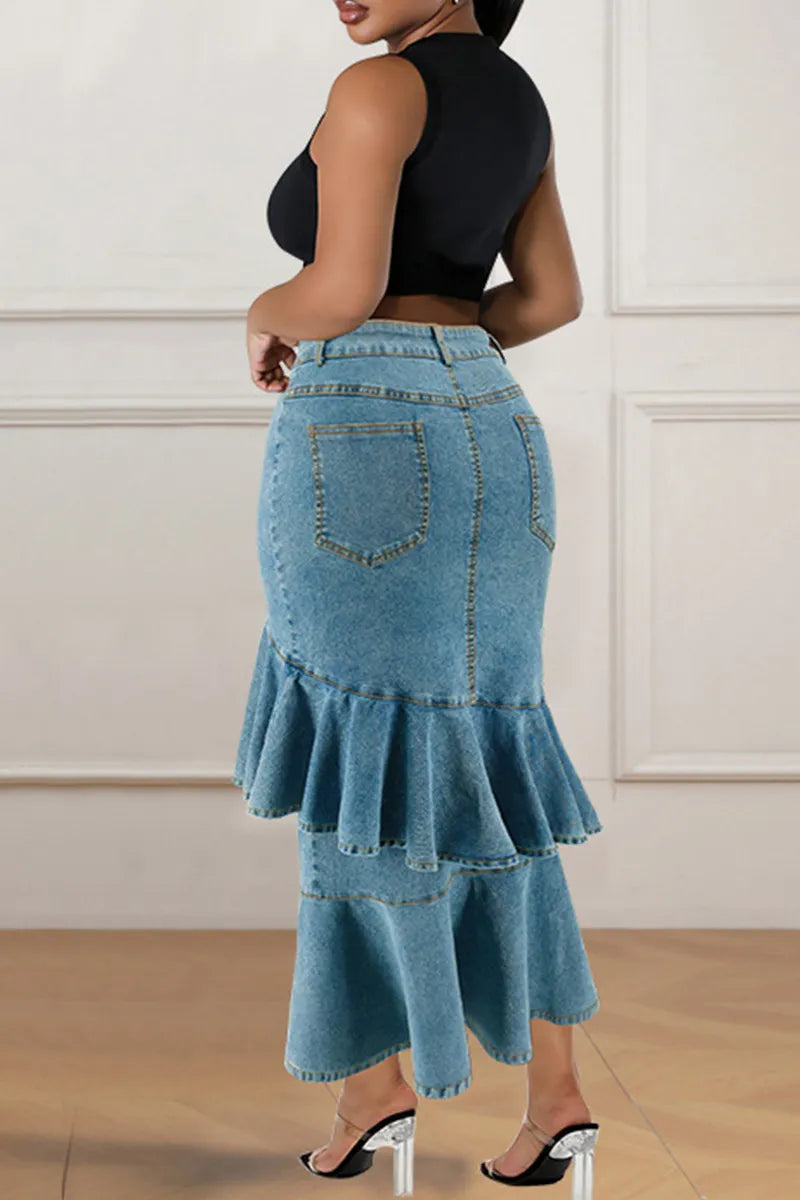 THE "DENIM & DELUSIONS" JEAN SKIRT