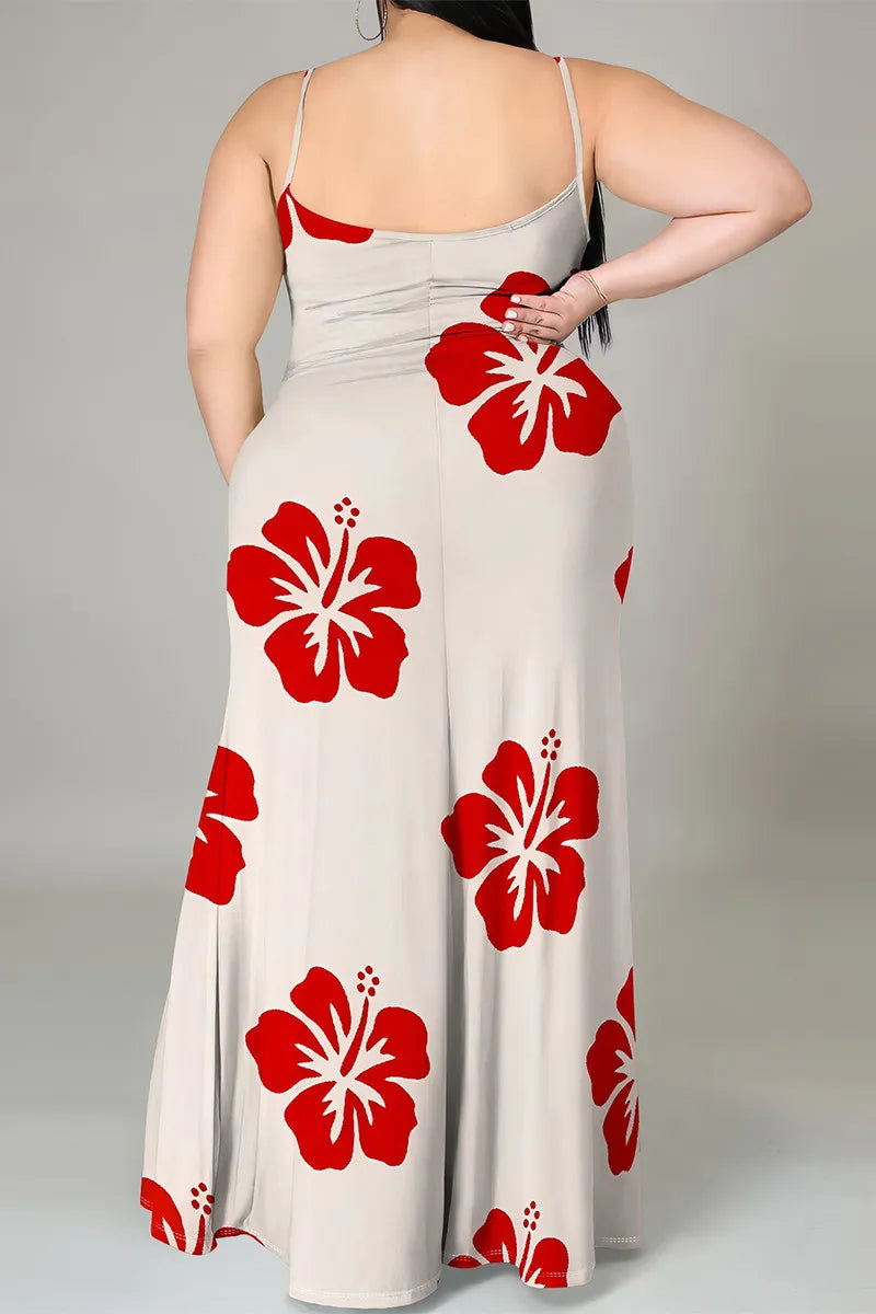 THE "HIBISCUS HEAT" MAXI DRESS