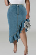 THE "EXIT STRATEGY" JEAN SKIRT
