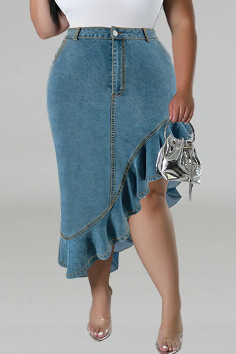 THE "EXIT STRATEGY" JEAN SKIRT