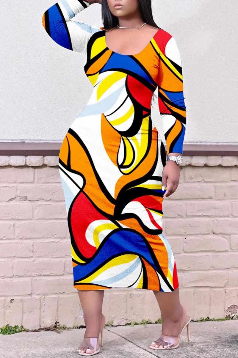 THE "POP ART 2" MIDI DRESS