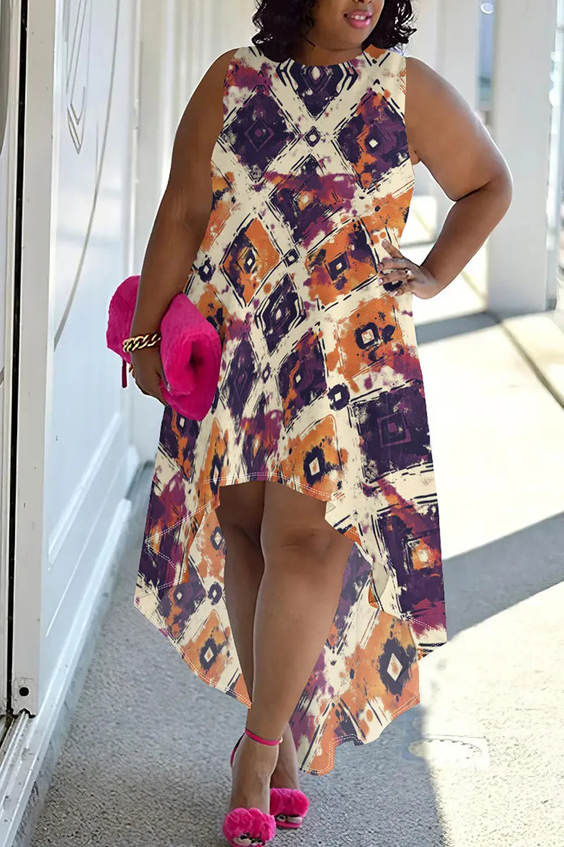 THE"DESERT RHYTHM" HIGH-LOW DRESS