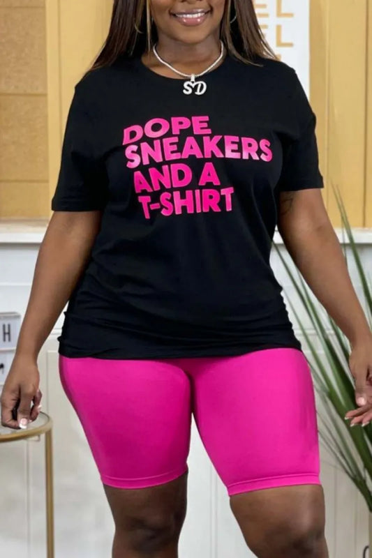 THE "DOPE SNEAKER & TSHIRT" SHORTS SET