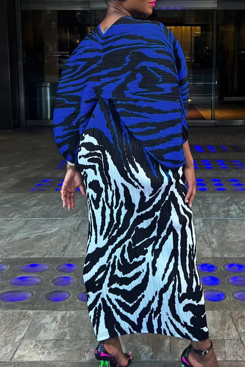 THE "ELECTRIC SAFARI" MAXI DRESS