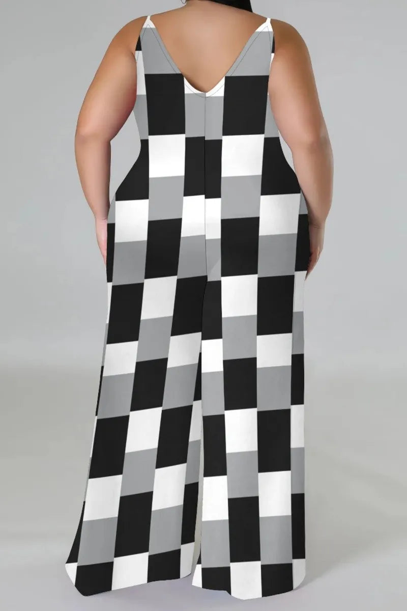 THE "SOFT LIFE, LOUD PRINTS" PALAZZO JUMPSUIT (with matching headscarf)