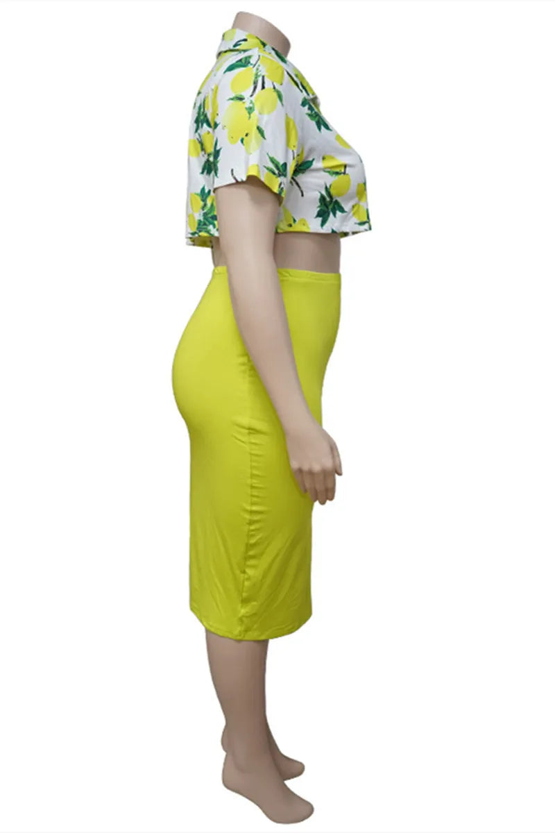 THE "LEMON LUXE" SKIRT SET
