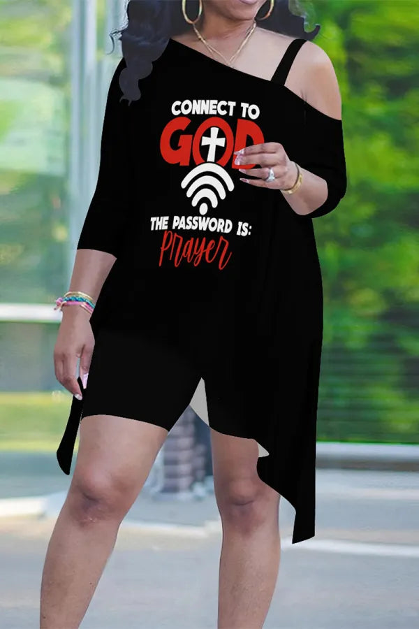 THE "WIFI STRONG, FAITH STRONGER" SHORTS SET
