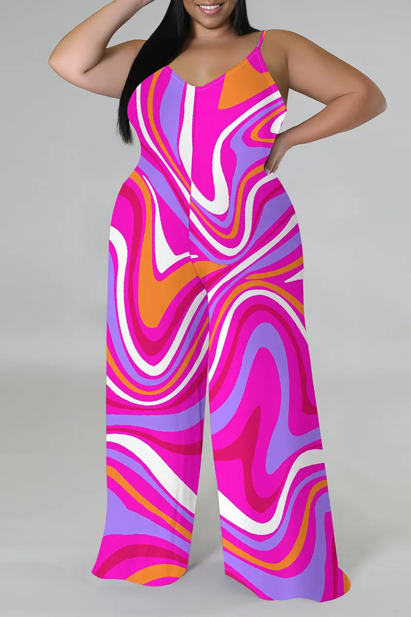 THE "COLOR ME UNBOTHERED" PALAZZO JUMPSUIT (with matching head scarf)