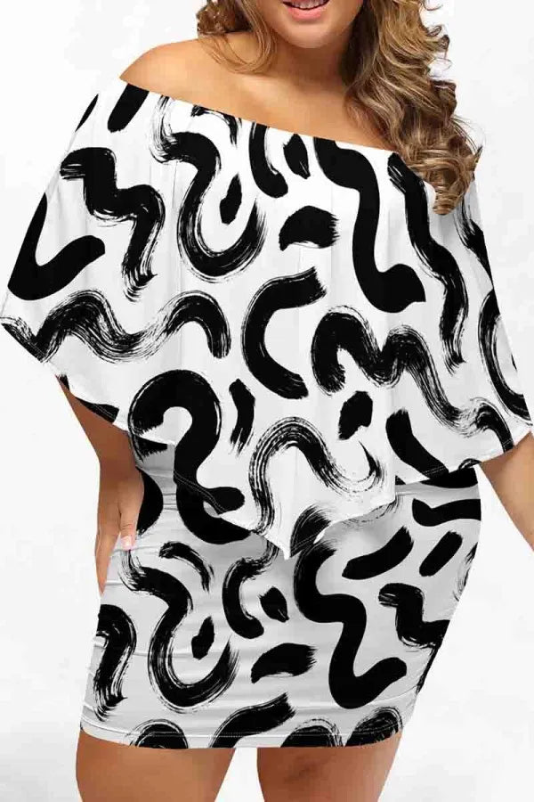 THE "ABSTRACT ATTRACTION" MINI DRESS