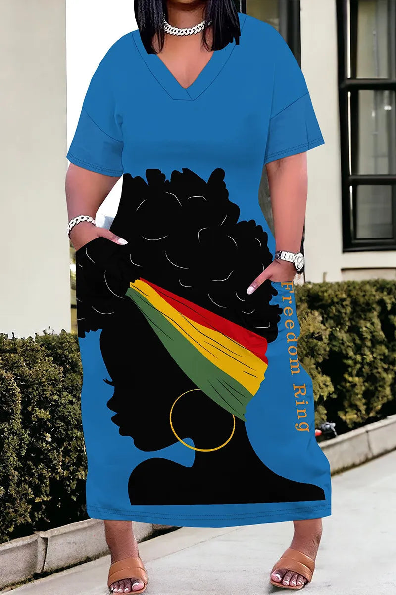 THE "STATEMENT QUEEN" TSHIRT MAXI DRESS