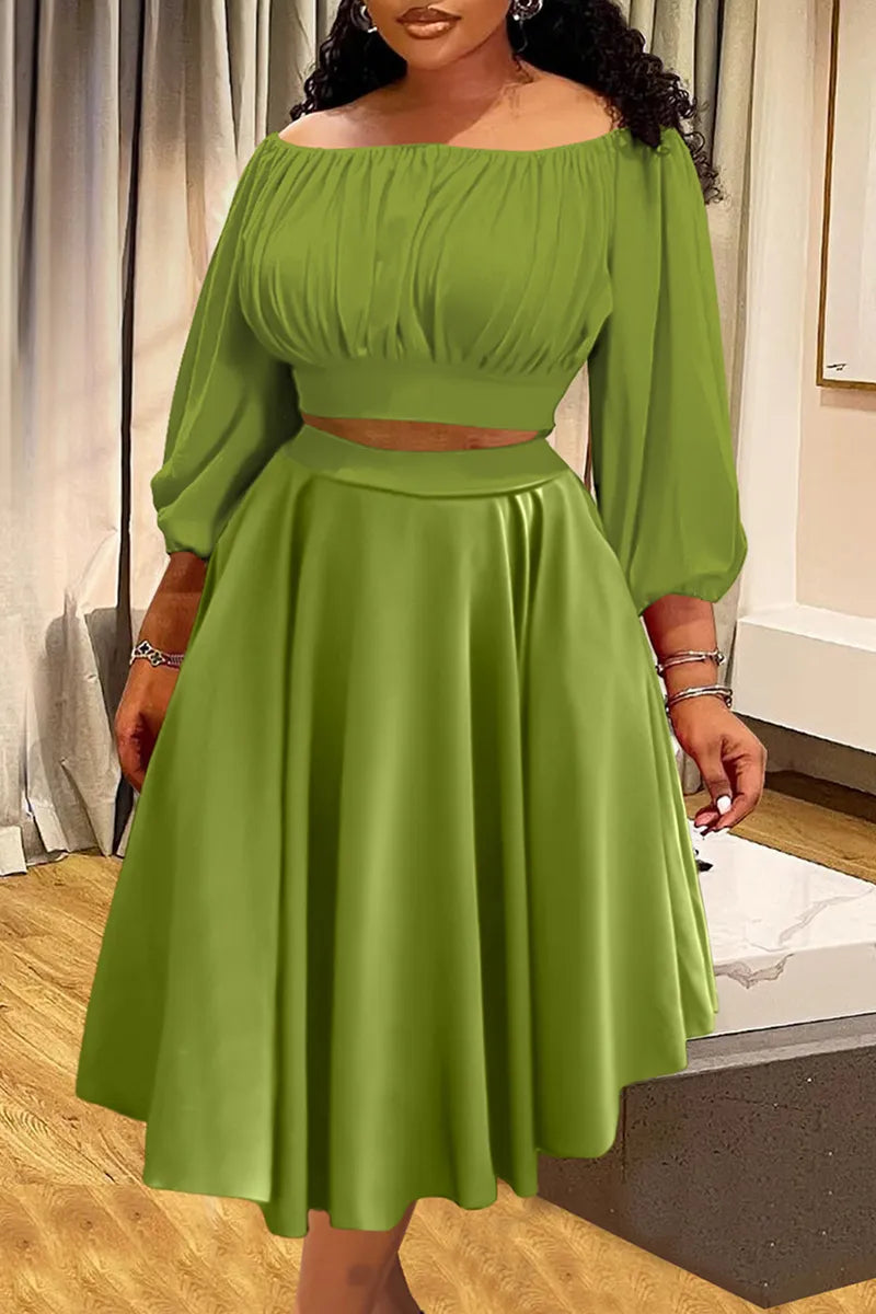 THE "SPIN THE BLOCK" SKIRT SET