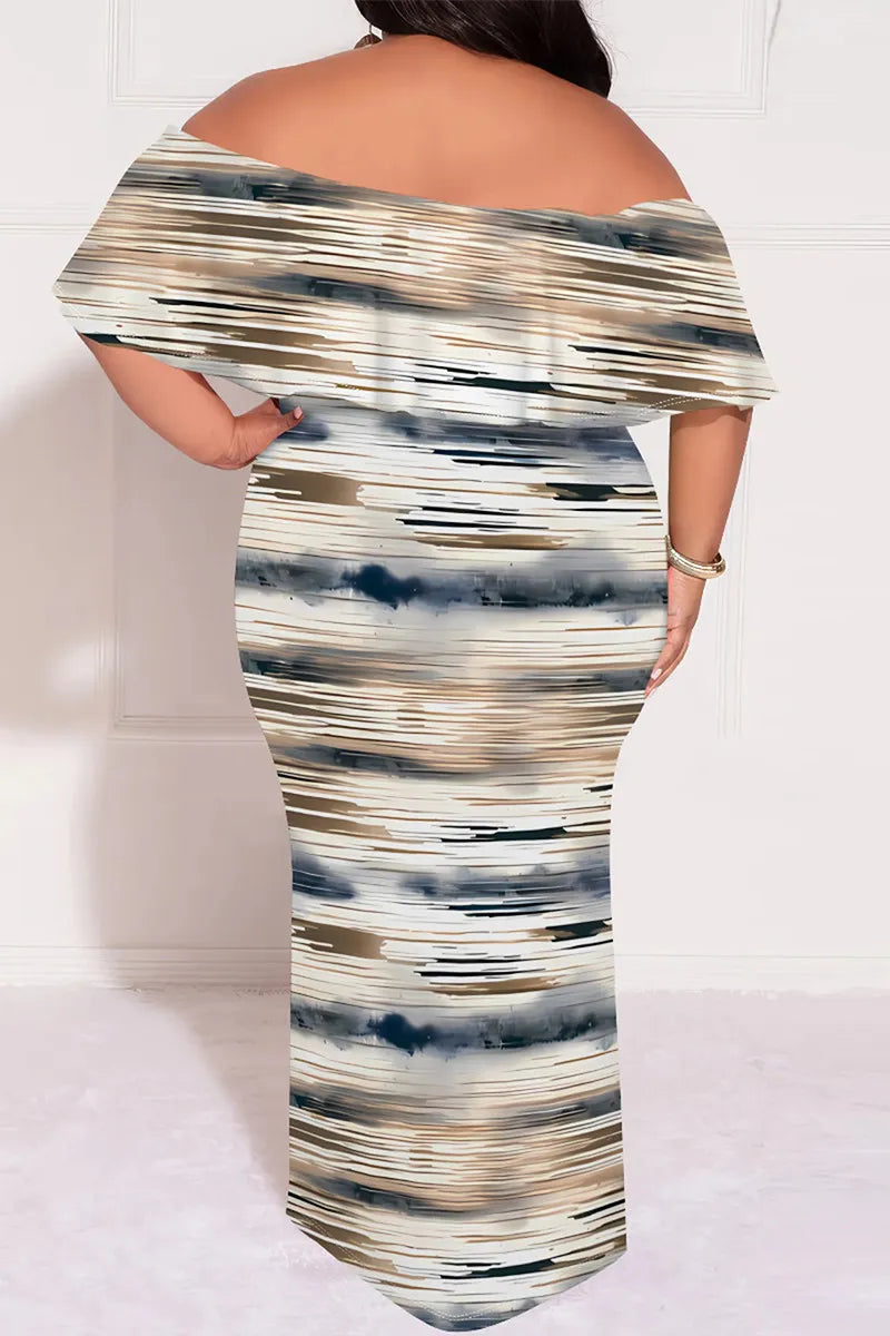 THE "ABSTRACT SCENES" MAXI DRESS