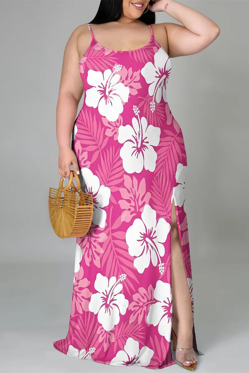 THE "HIBISCUS HEAT" MAXI DRESS