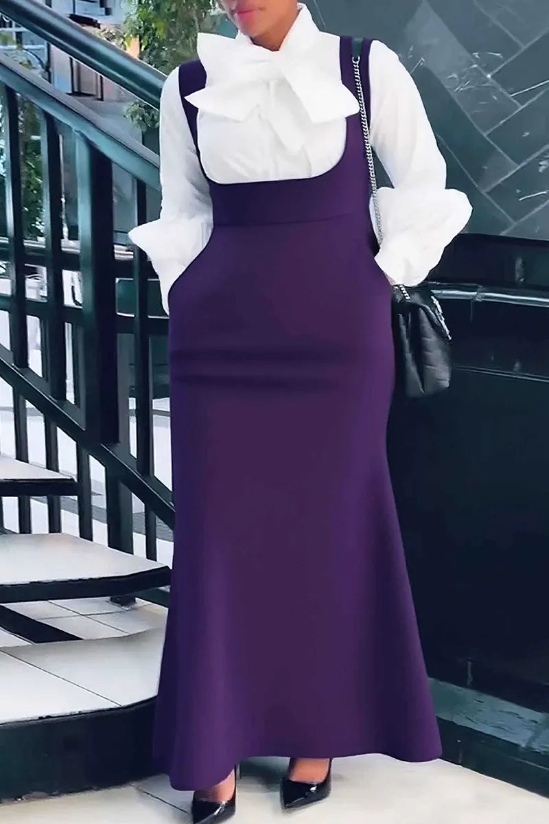 THE "EXECUTIVE BADDIE" JUMPER DRESS