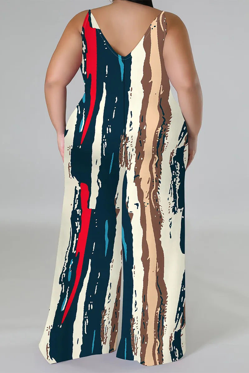 THE "COLOR ME UNBOTHERED" PALAZZO JUMPSUIT (with matching head scarf)