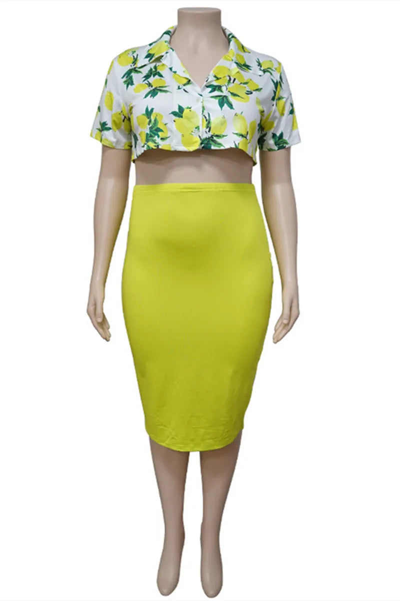 THE "LEMON LUXE" SKIRT SET