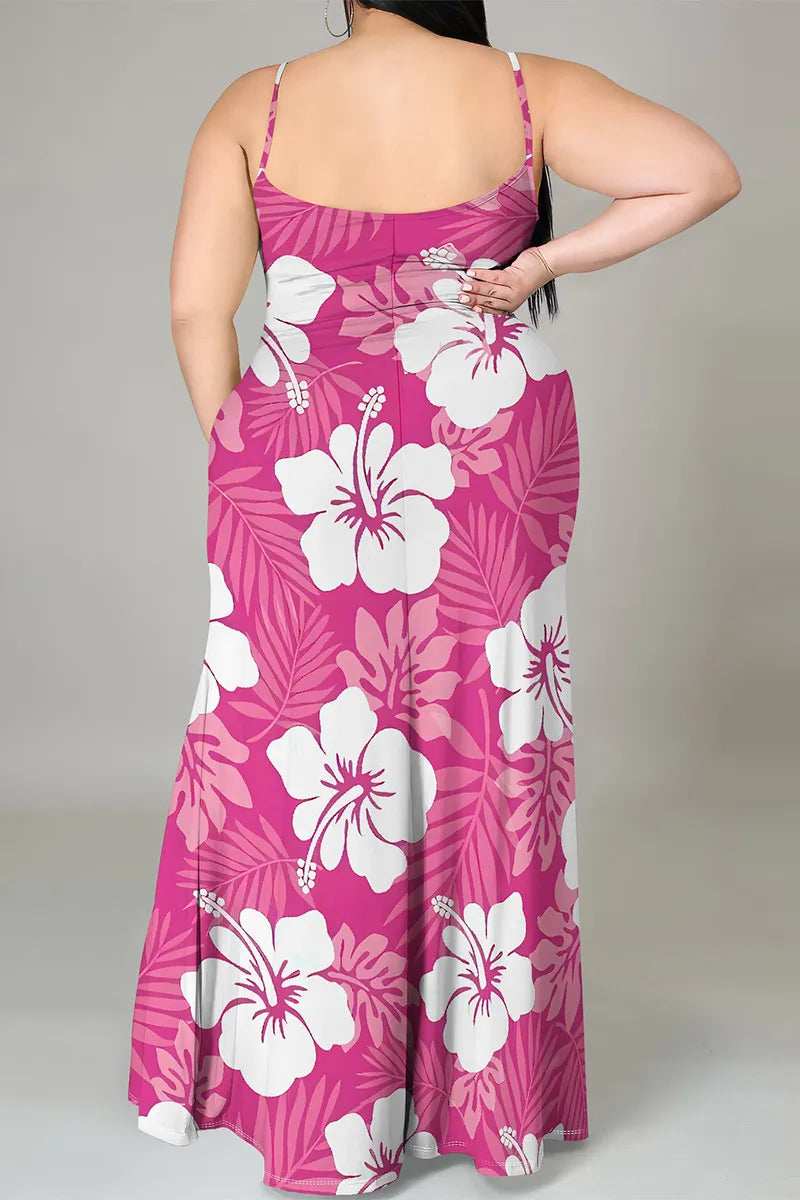THE "HIBISCUS HEAT" MAXI DRESS