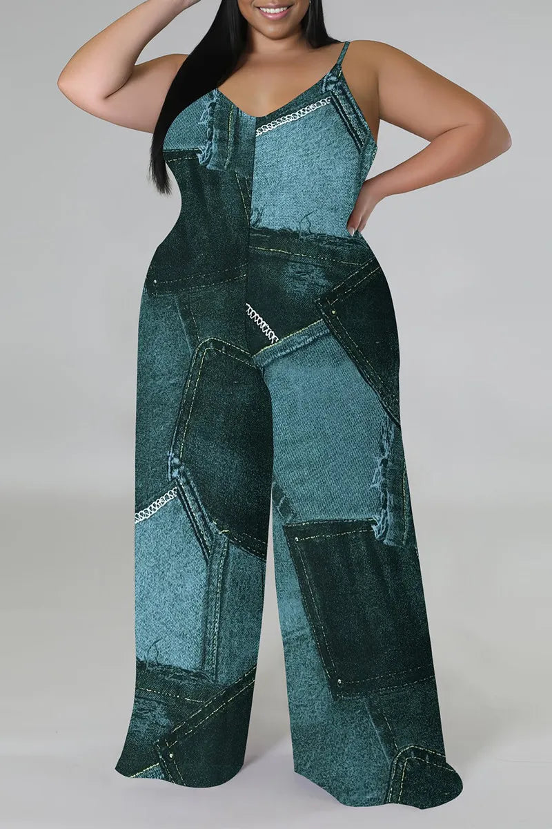 THE "POCKET FULL OF PRESSURE" DENIM ILLUSION JUMPSUIT