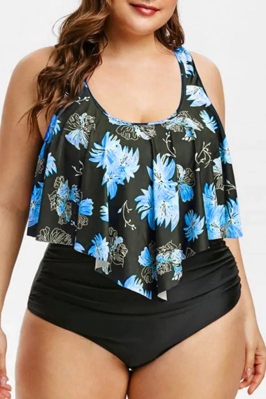 THE "WATER LILIES" TANKINI SWIMSUIT
