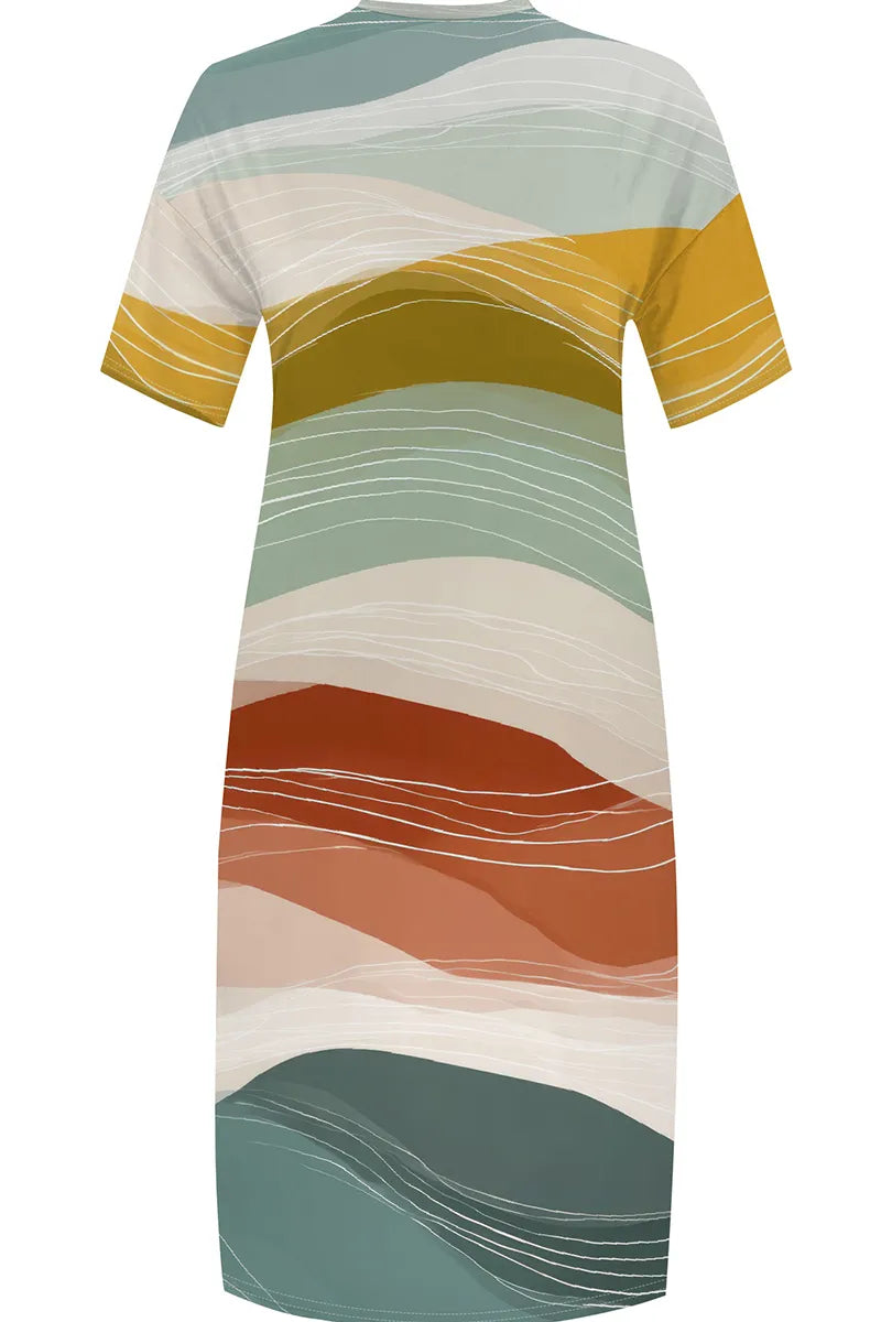 THE "GREEN HORIZONS" MAXI DRESS