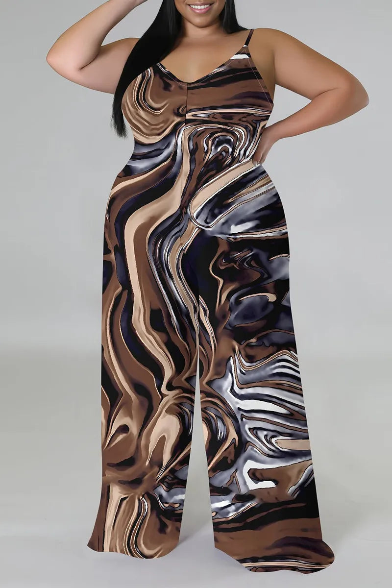 THE "COLOR ME UNBOTHERED" PALAZZO JUMPSUIT (with matching head scarf)