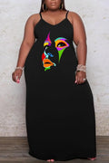 THE "PAINTED FACE" MAXI DRESS