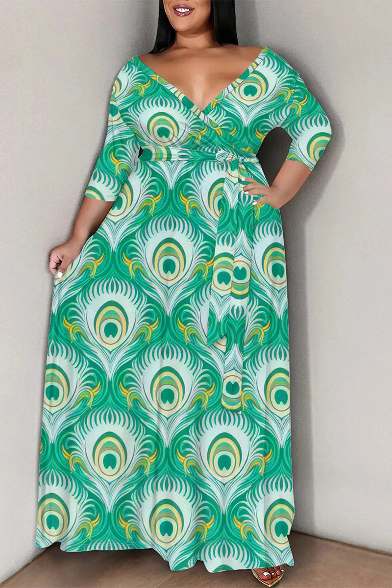 THE "PLUMES & POWER" MAXI DRESS