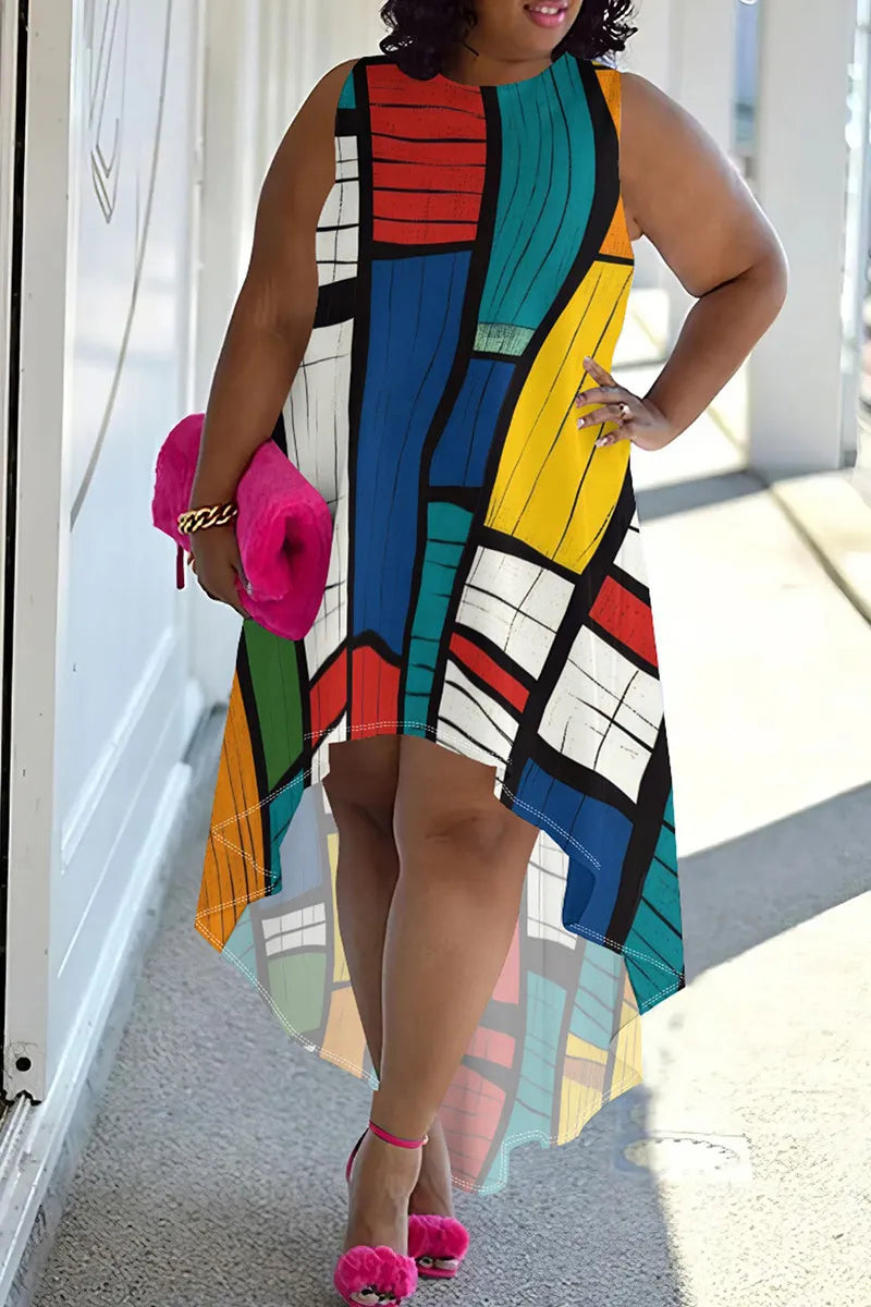 THE "ART OF CONFIDENCE" HIGH-LOW DRESS