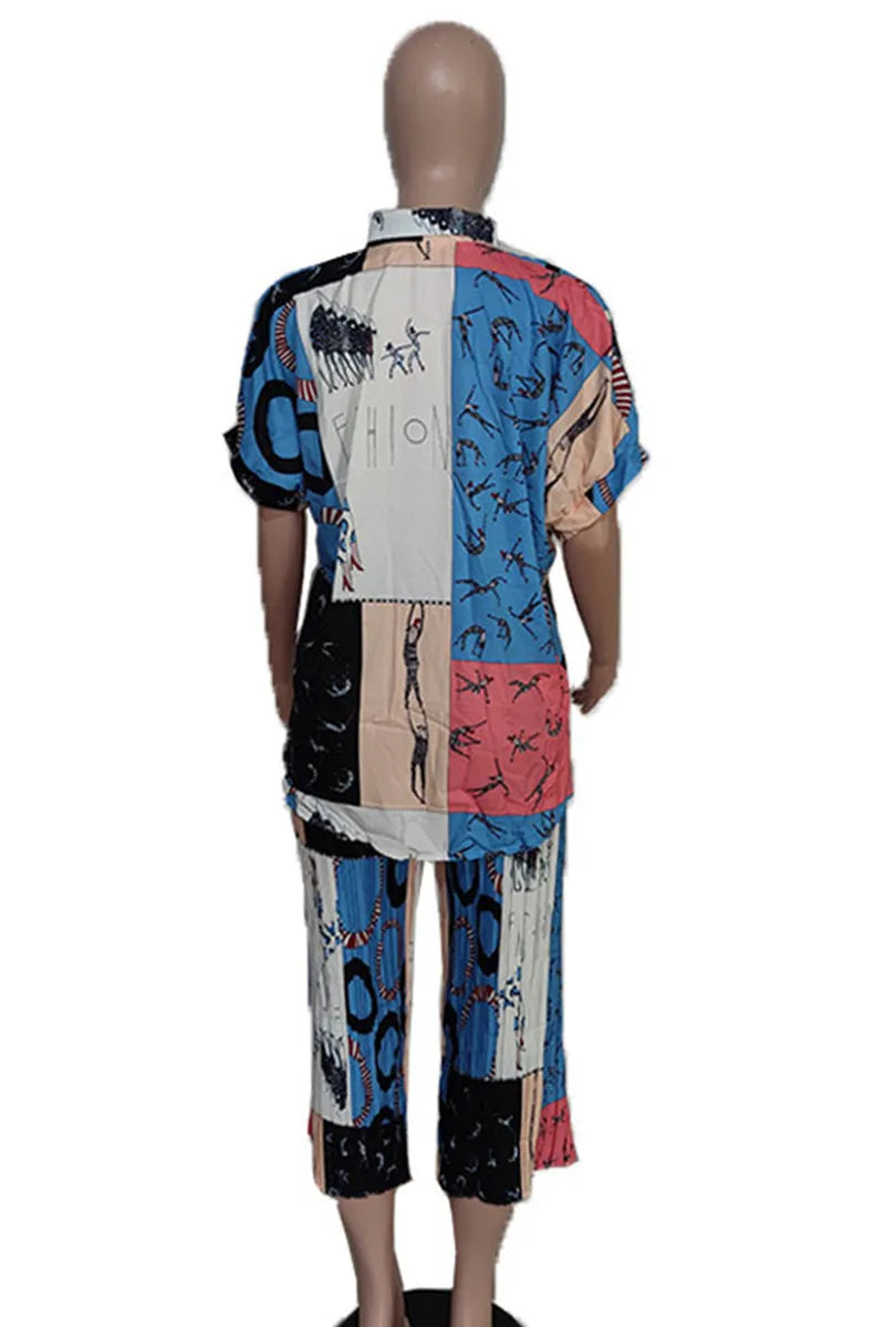 THE "PASSPORT STAMP" PANTS SET