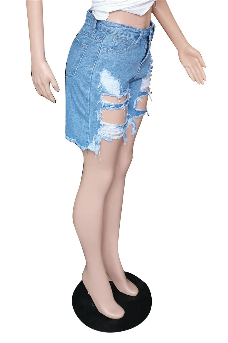 THE "OUTSIDE THE LINES" JEAN SHORTS