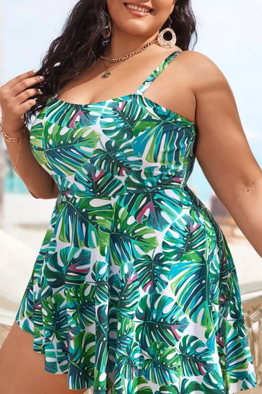 THE "GREEN LEAF" ONE PIECE SWIMSUIT