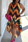 THE"DESERT RHYTHM" HIGH-LOW DRESS