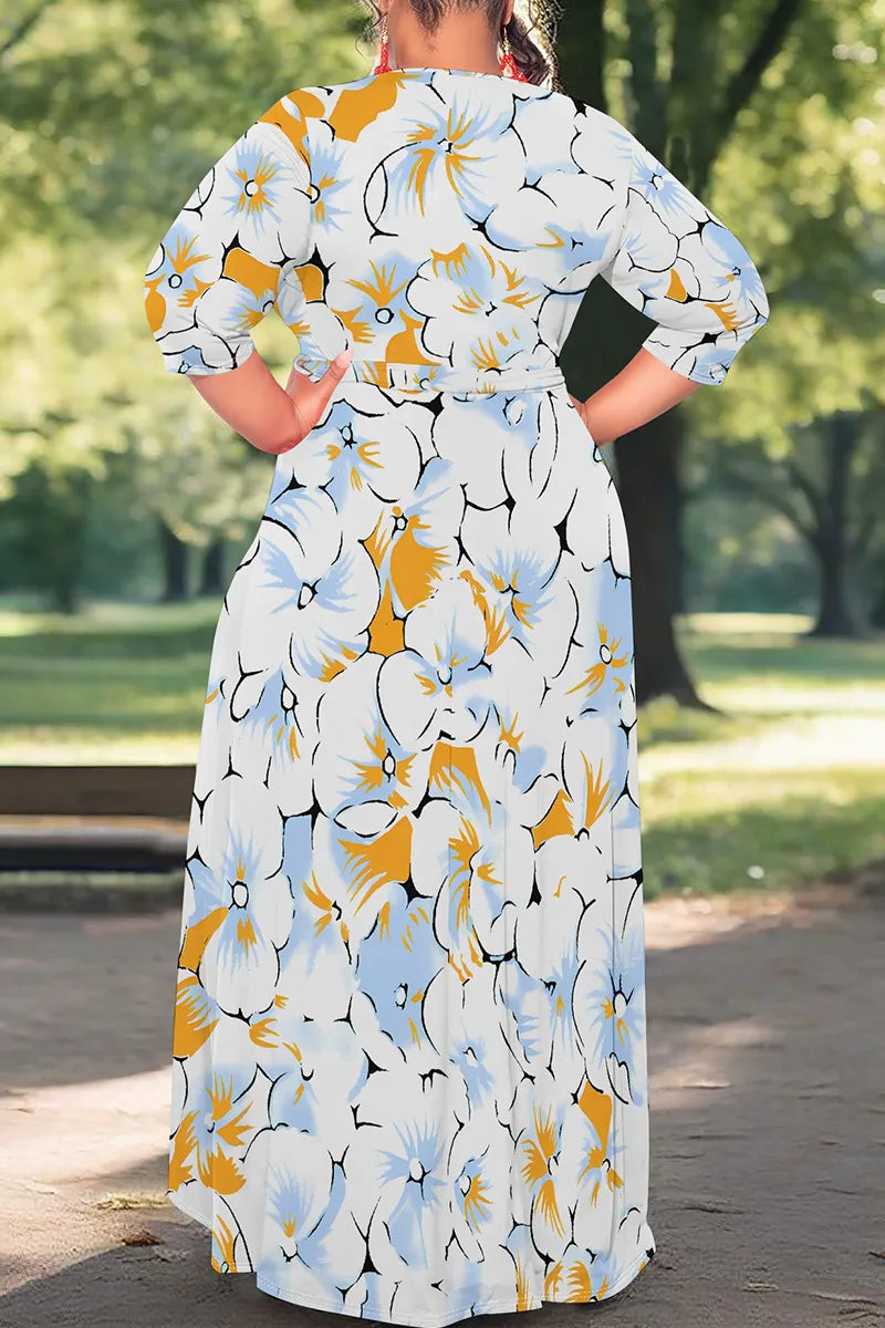 THE "MAGNOLIA AT MIDNIGHT" MAXI DRESS