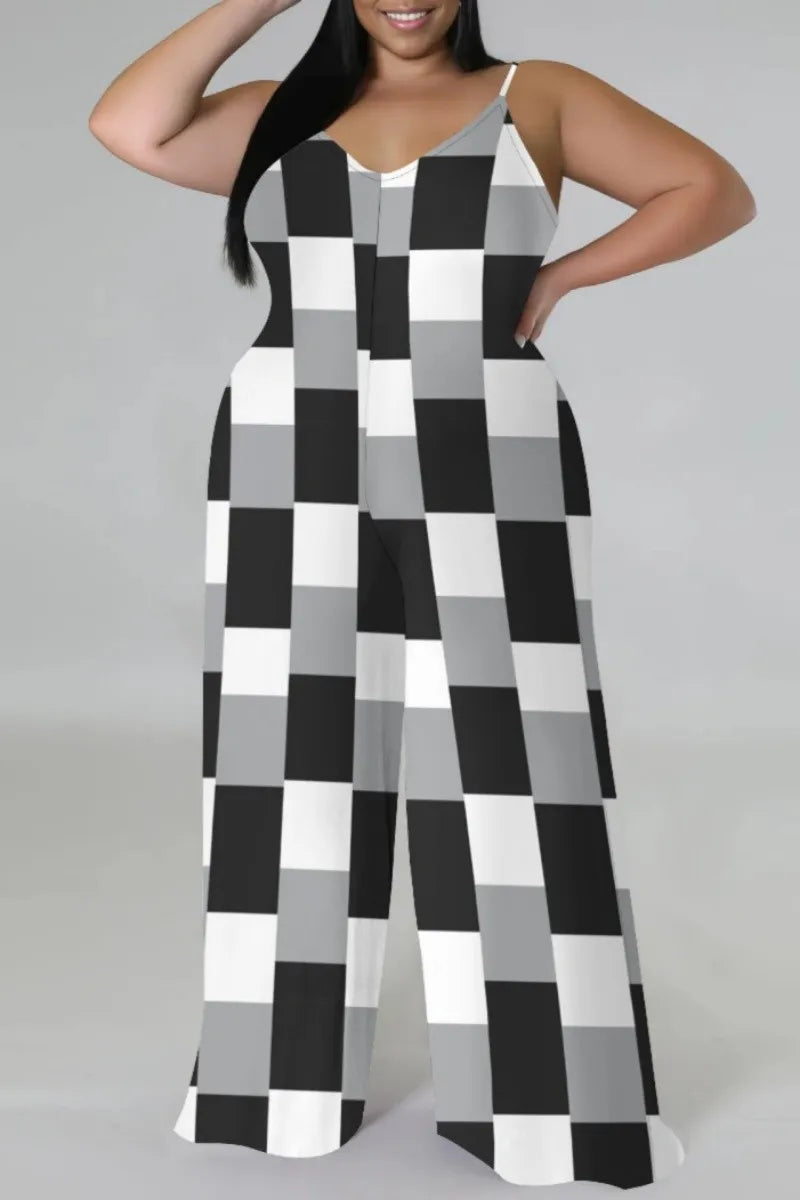 THE "SOFT LIFE, LOUD PRINTS" PALAZZO JUMPSUIT (with matching headscarf)