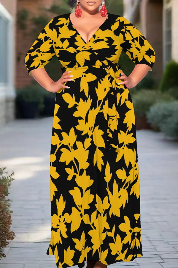 THE "MAGNOLIA AT MIDNIGHT" MAXI DRESS