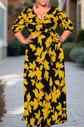 THE "MAGNOLIA AT MIDNIGHT" MAXI DRESS