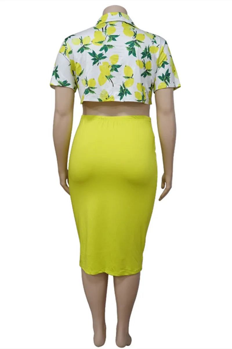 THE "LEMON LUXE" SKIRT SET