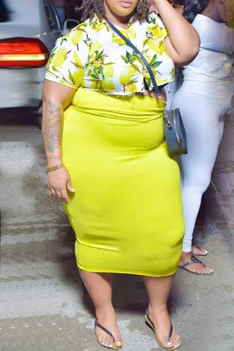 THE "LEMON LUXE" SKIRT SET
