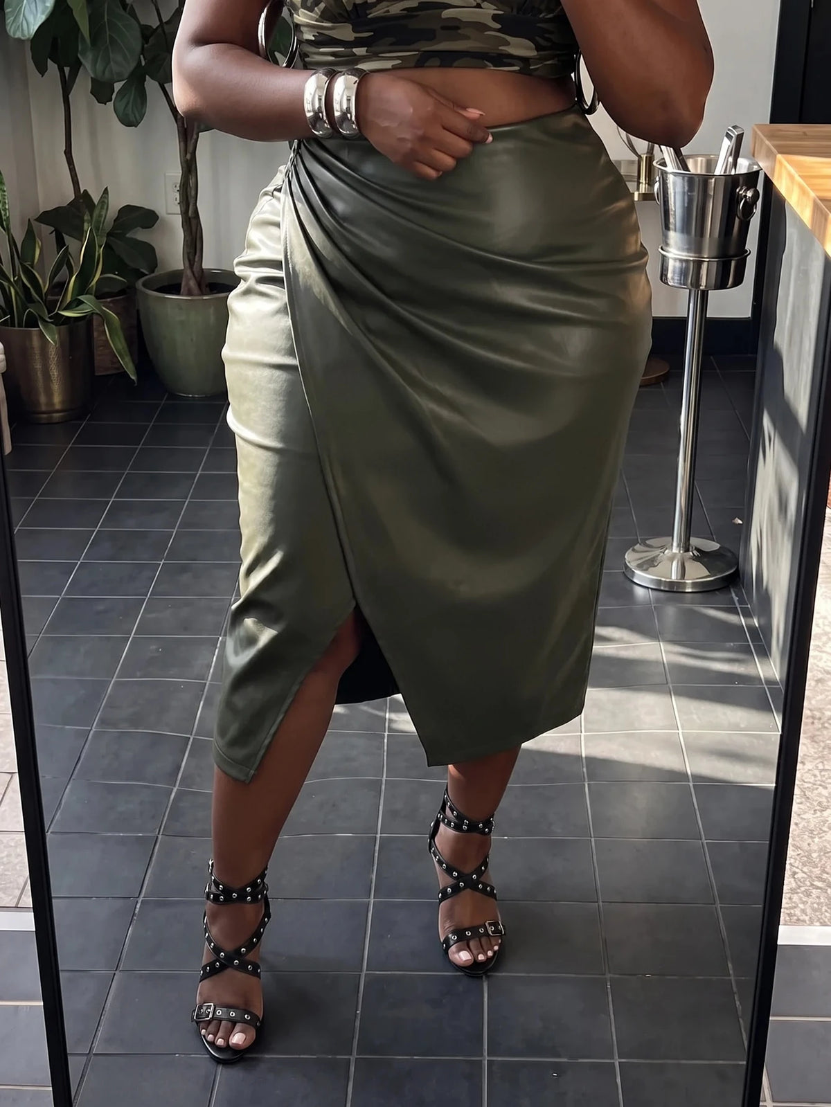 THE "BADDIE IN COMMAND" MIDI SKIRT