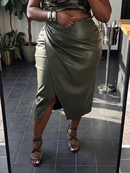 THE "BADDIE IN COMMAND" MIDI SKIRT