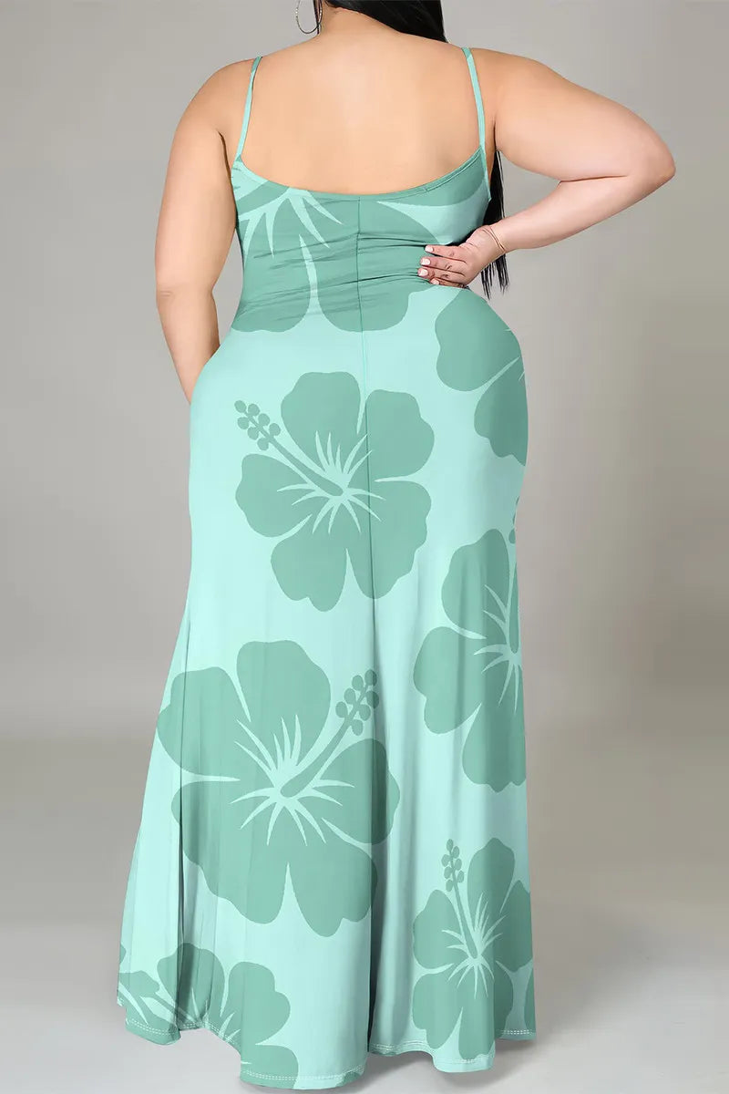 THE "HIBISCUS HEAT" MAXI DRESS