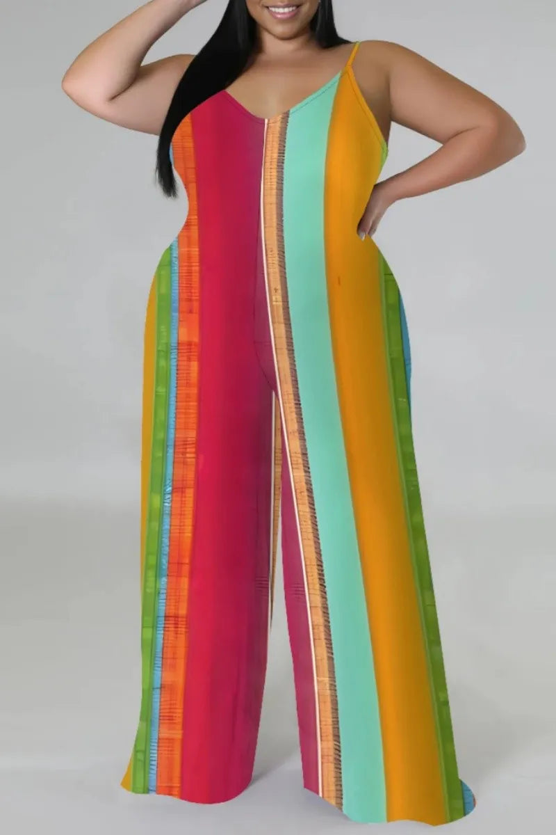THE "SOFT LIFE, LOUD PRINTS" PALAZZO JUMPSUIT (with matching headscarf)