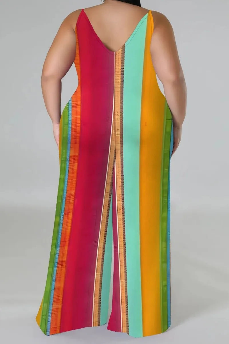 THE "SOFT LIFE, LOUD PRINTS" PALAZZO JUMPSUIT (with matching headscarf)