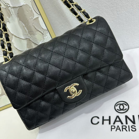 CC DOUBLE FLAP SHOULDER BAG