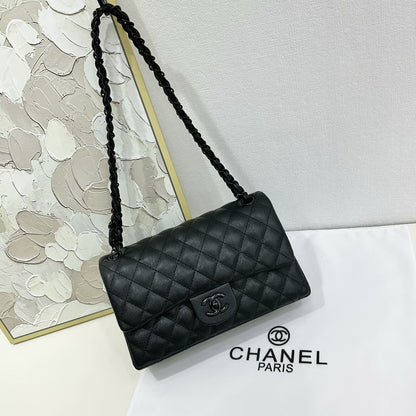 CC DOUBLE FLAP SHOULDER BAG