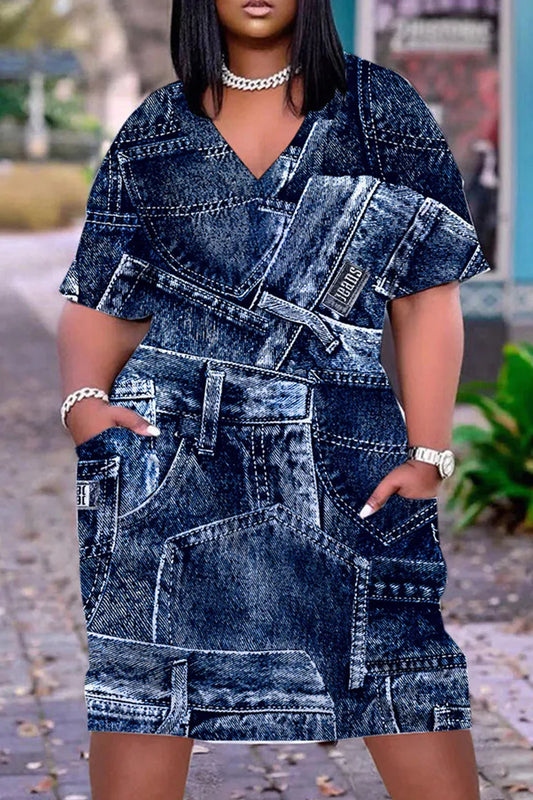 THE "SOFT DENIM" MIDI DRESS