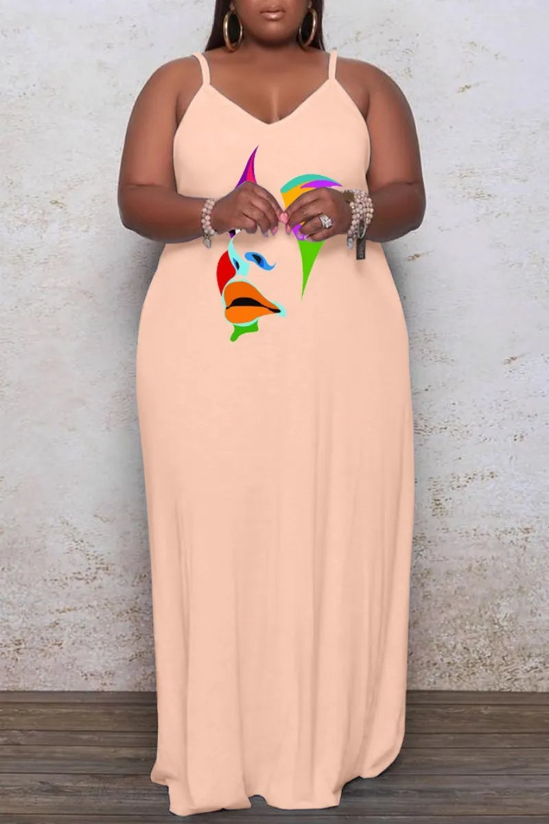 THE "PAINTED FACE" MAXI DRESS