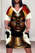 THE "ROYAL ESSENCE"TSHIRT MIDI DRESS