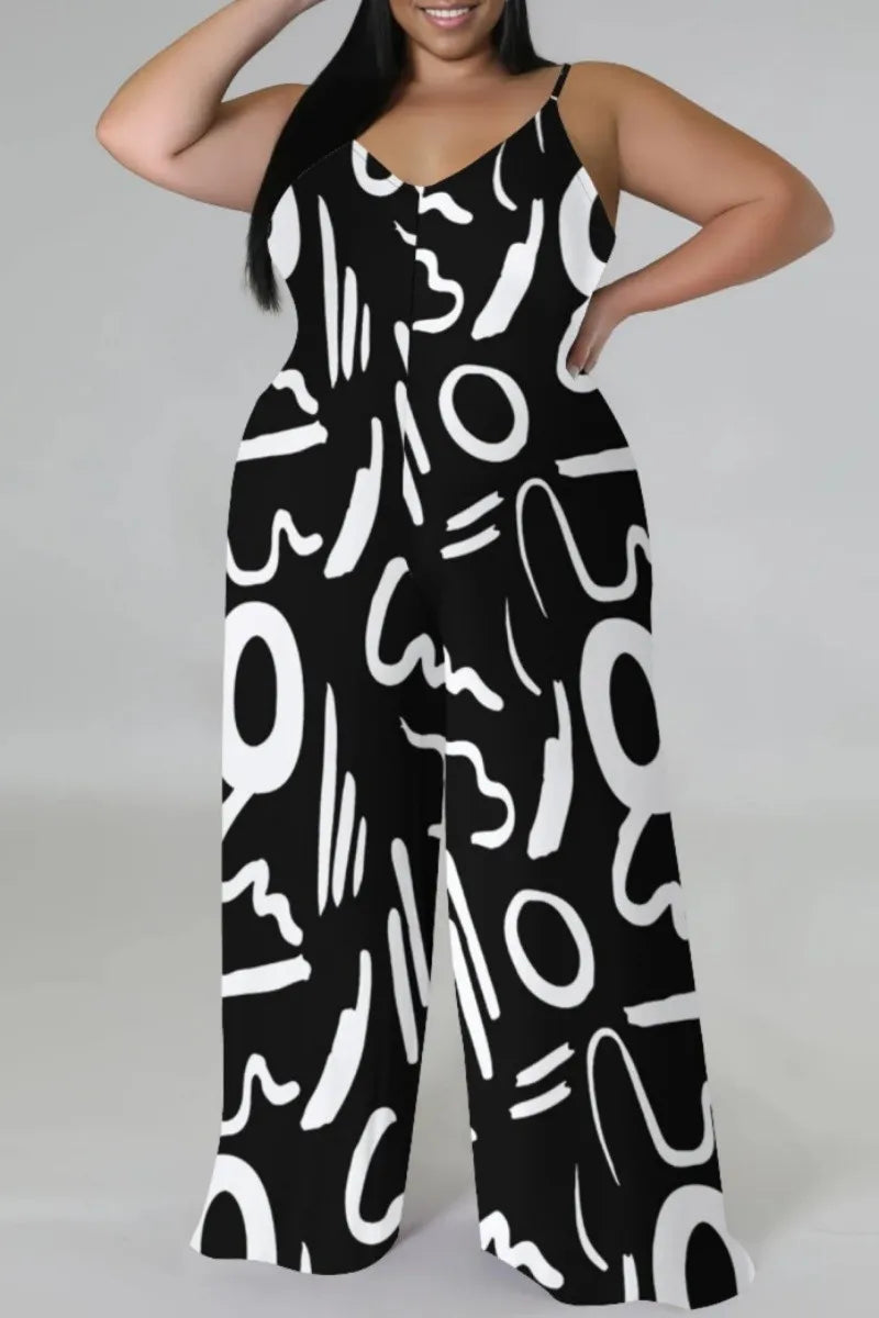 THE "SOFT LIFE, LOUD PRINTS" PALAZZO JUMPSUIT (with matching headscarf)