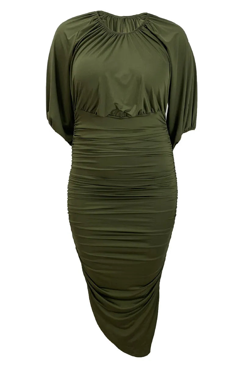 THE "FOREST GREEN" MAXI DRESS